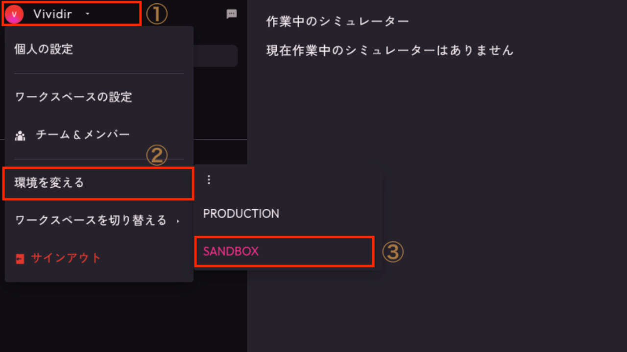 サンドボックス環境