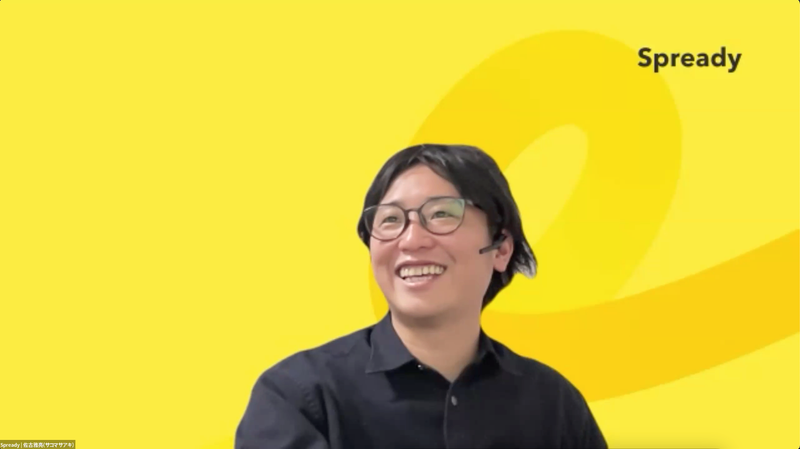 登壇中の佐古氏
